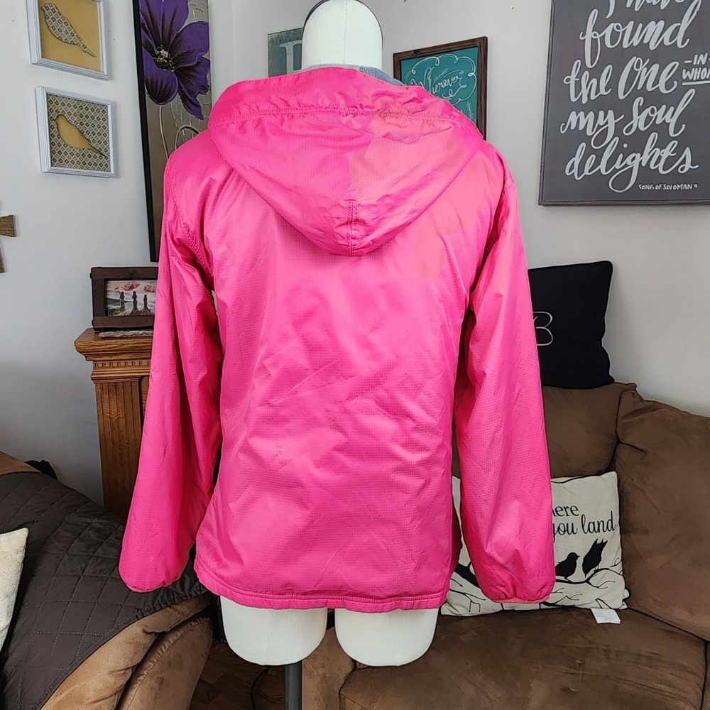 Leinenkugel's Fleece Lined Full Zip Hooded Jacket Windbreaker Size S - Picture 2 of 6